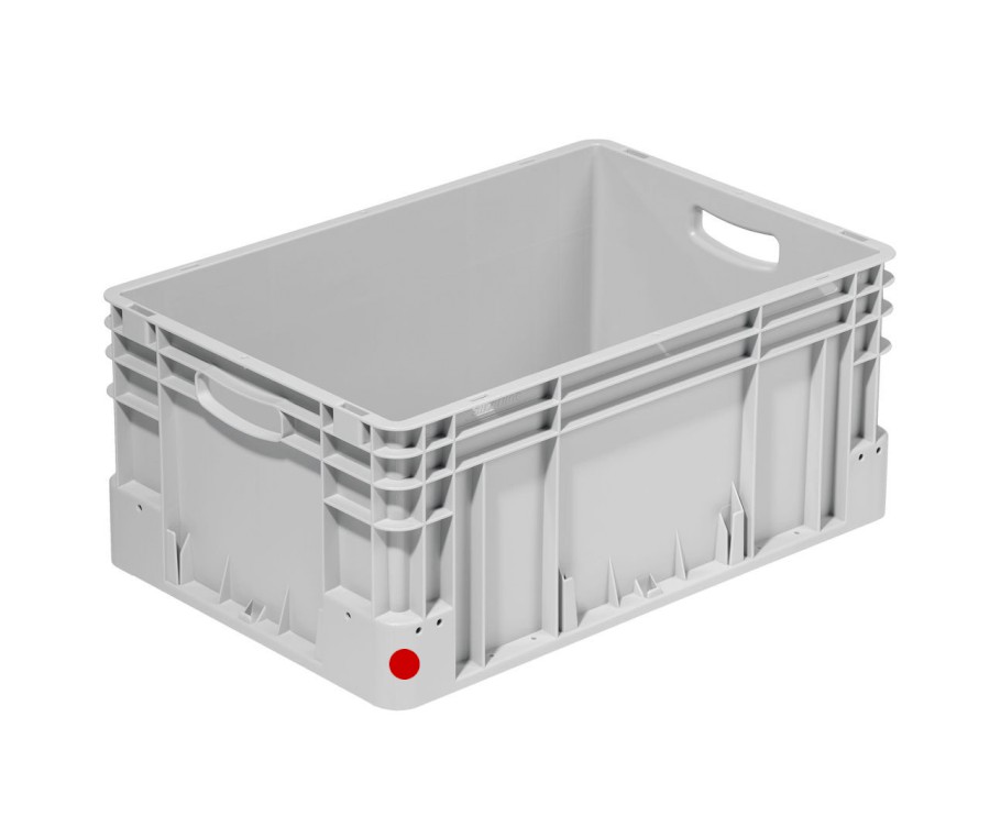 Přepravka Silverline 2772/000300 červená, OÚ, uzavřená, 2 držáky etiket